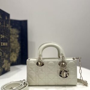 Replica Dior Lady D – Joy Bag White Patent