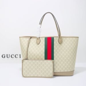 Fake Gucci GG Large Tote Bag Beige