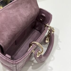 Alternative view of Fake Dior Lady D – Joy Mini Bag Dark Purple