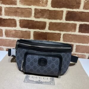Fake Gucci Double G Oval Waist Bag