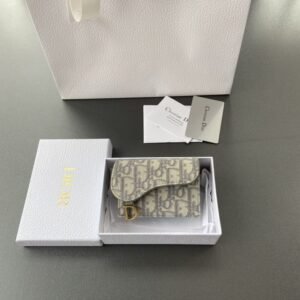 Fake Dior Bloom Card Holder Beige