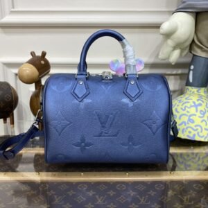 Replica Louis Vuitton Speedy Bandouliere 25 Dark Blue
