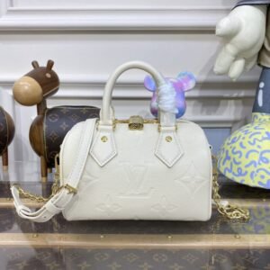 Fake Louis Vuitton Speedy Bandouliere 20 White