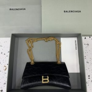 Fake Balenciaga Crush Small Black Gold