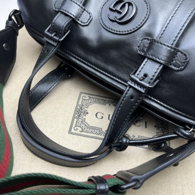 Fake Gucci Luggage Bag Black - Image 5