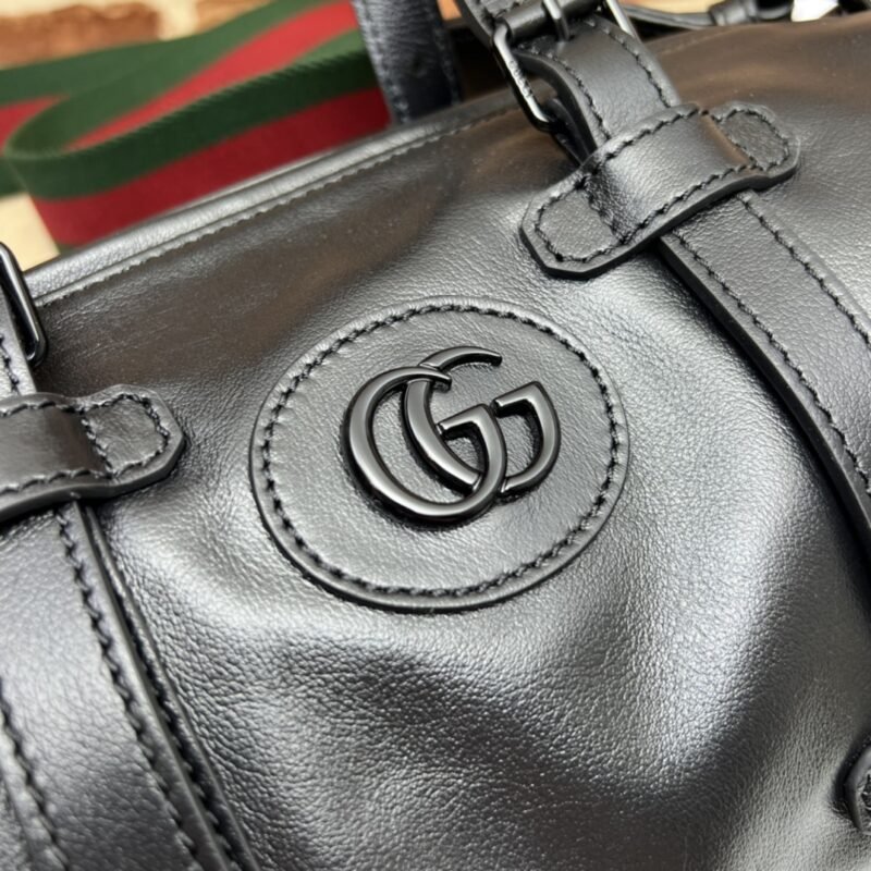 Fake Gucci Luggage Bag Black - Image 8