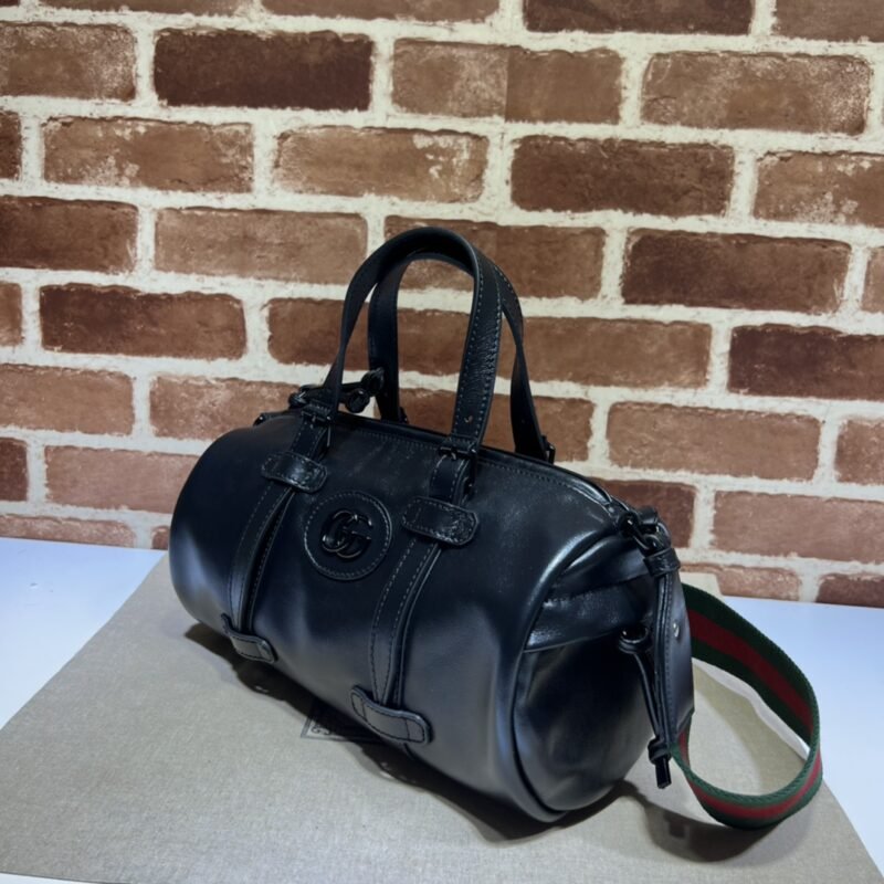 Fake Gucci Luggage Bag Black - Image 9