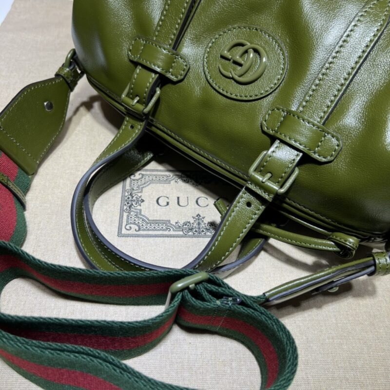 Fake Gucci Luggage Bag Green - Image 3