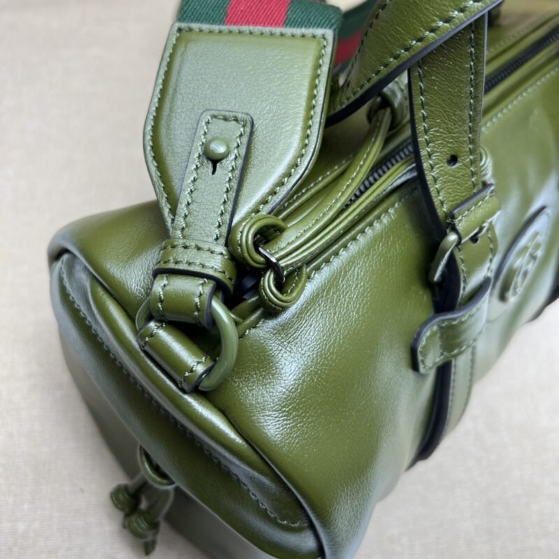 Fake Gucci Luggage Bag Green - Image 5