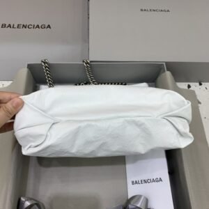 Alternative view of Replica Balenciaga Crush Small Tote White