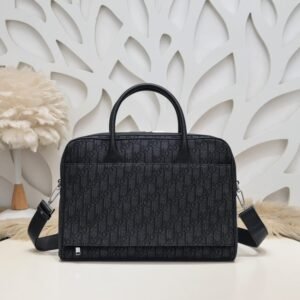 Alternative view of Replica Dior Oblique Briefcase Black
