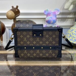 Alternative view of Replica Louis Vuitton Petite Malle Dark Brown