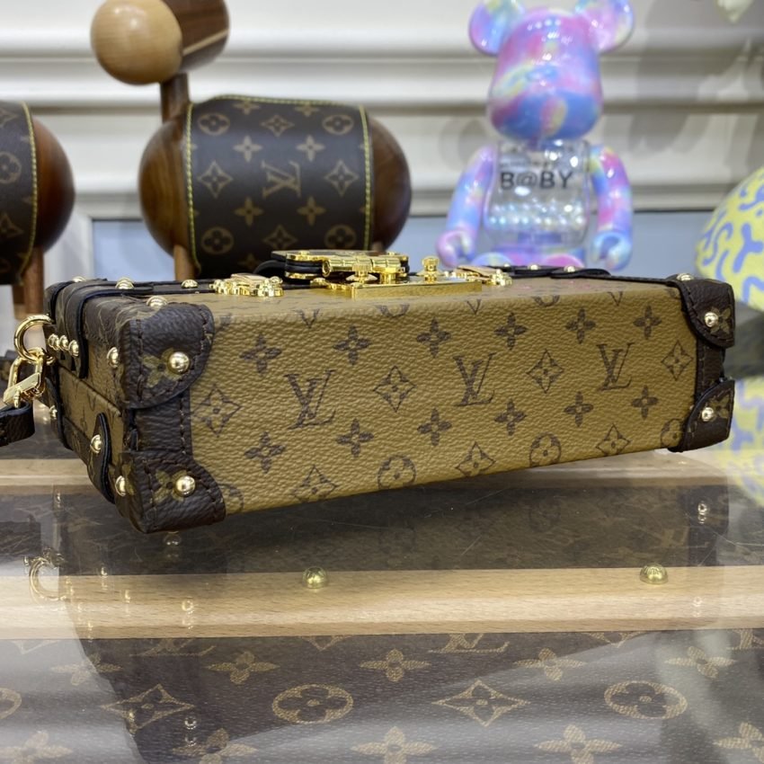Fake Louis Vuitton Petite Malle Brown - Image 3