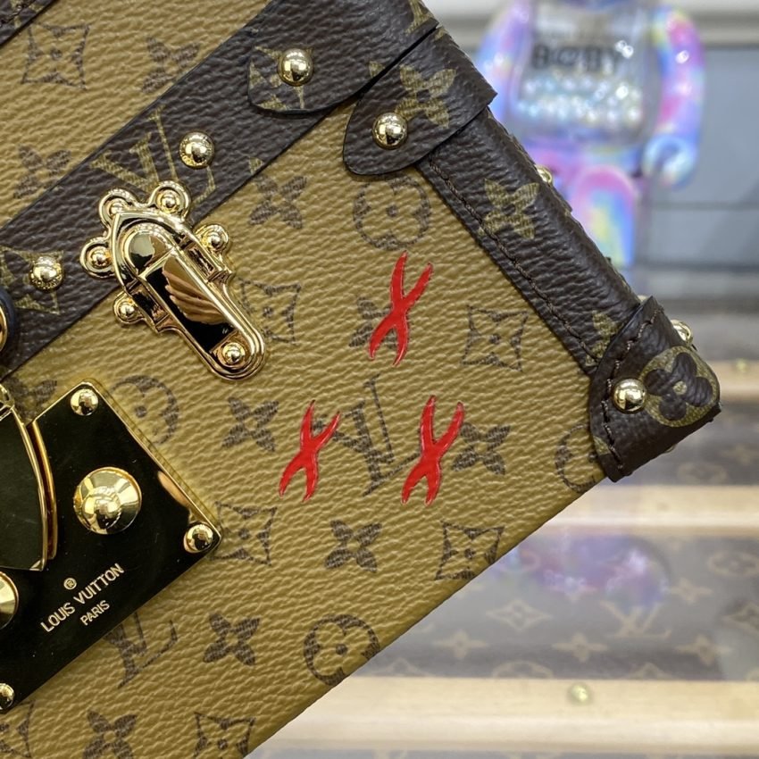 Fake Louis Vuitton Petite Malle Brown - Image 4