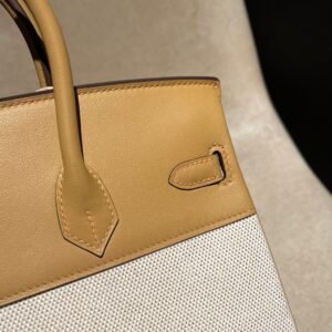 Alternative view of Fake Hermès Birkin Swift Marsala Brown Silver