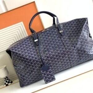Fake Goyard Bowling 55 Bag Dark Blue