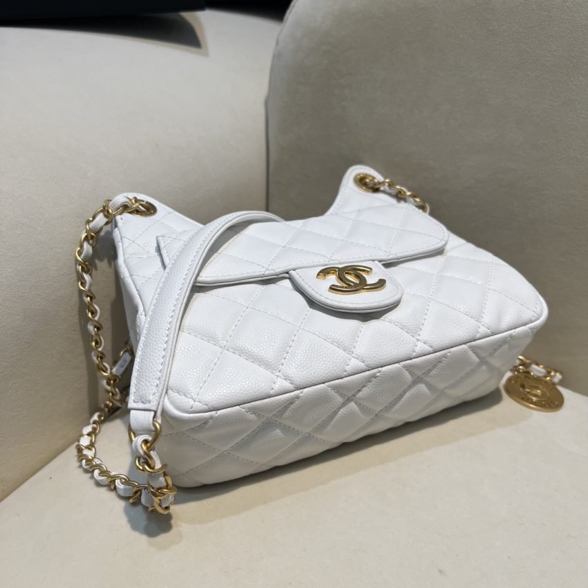 CHANEL 23c Hobo Small White - Image 2