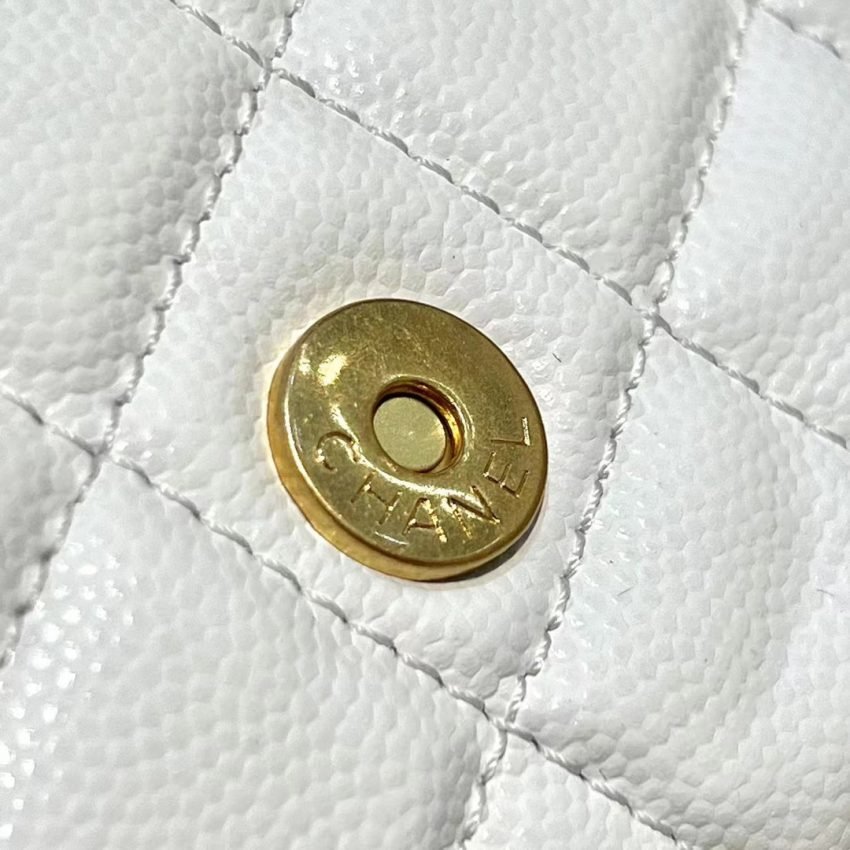 CHANEL 23c Hobo Small White - Image 12