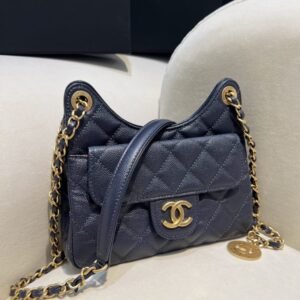 Alternative view of CHANEL 23c Hobo Small Dark Blue