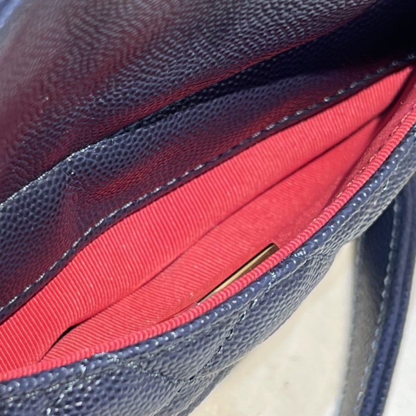 CHANEL 23c Hobo Small Dark Blue - Image 12