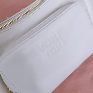 Alternative view of Fake Miu Miu Nappa Pocket Bag White