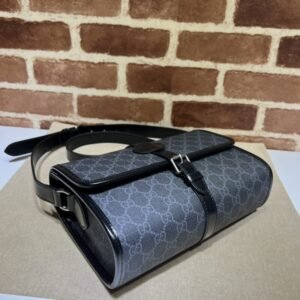 Alternative view of Fake Gucci GG Messenger Black Canvas