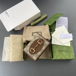 Alternative view of Replica Gucci Horsebit 1955 Wallet Brown