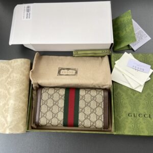 Alternative view of Fake Gucci Ophidia Long Wallet Brown