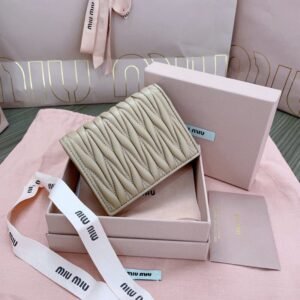 Alternative view of Fake Miu Miu Pocket Wallet Beige