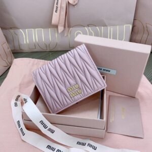 Replica Miu Miu Pocket Wallet Pink