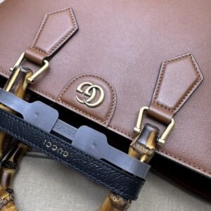 Alternative view of Replica Gucci Diana Medium Tote Bag Brown
