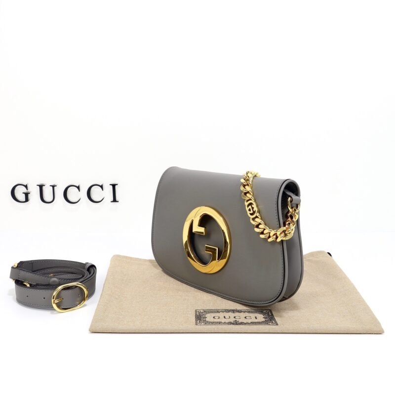 Replica Gucci Blondie Leather Grey - Image 4