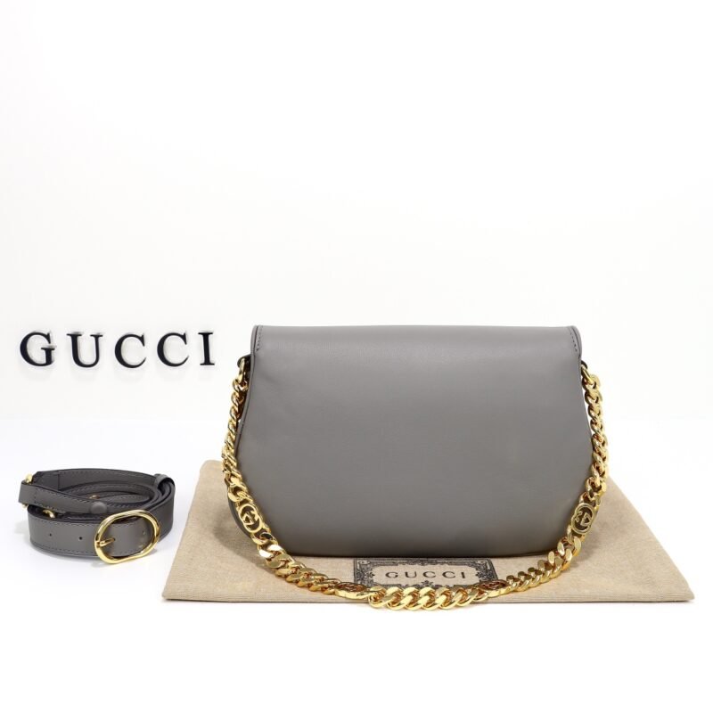 Replica Gucci Blondie Leather Grey - Image 10