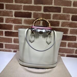 Fake Gucci Diana Medium Tote Bag White