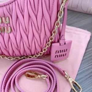 Alternative view of Fake Miu Miu Matelassé Pink