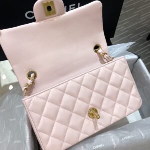 Alternative view of CHANEL Classic Flap 20cm Pink