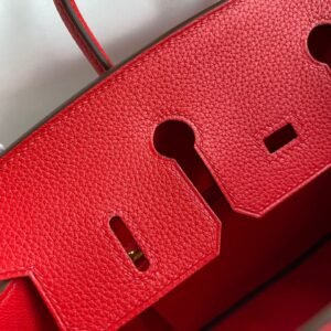 Alternative view of Fake Hermès Birkin Red Togo Gold