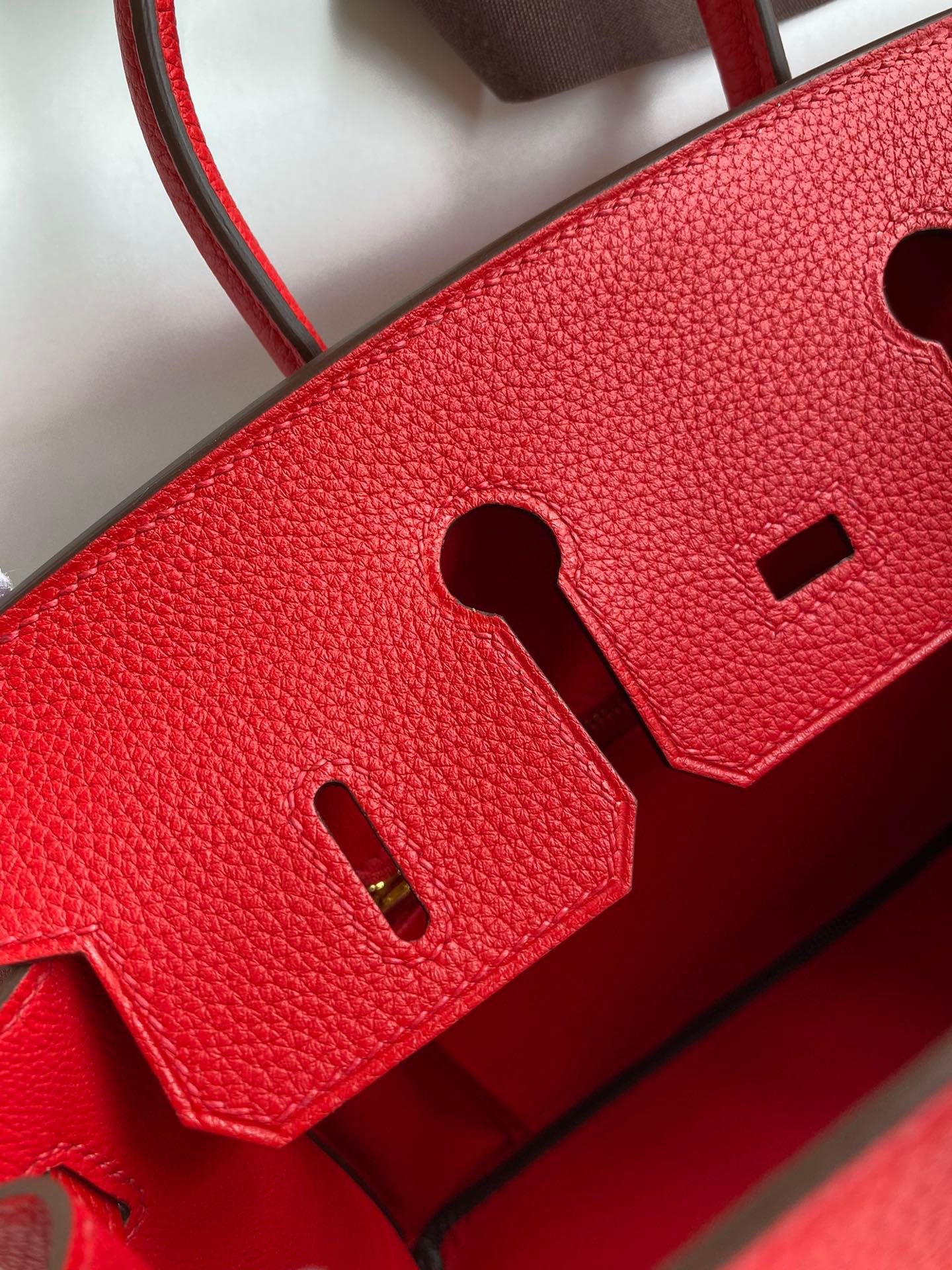 Fake Hermès Birkin Red Togo Gold - Image 2