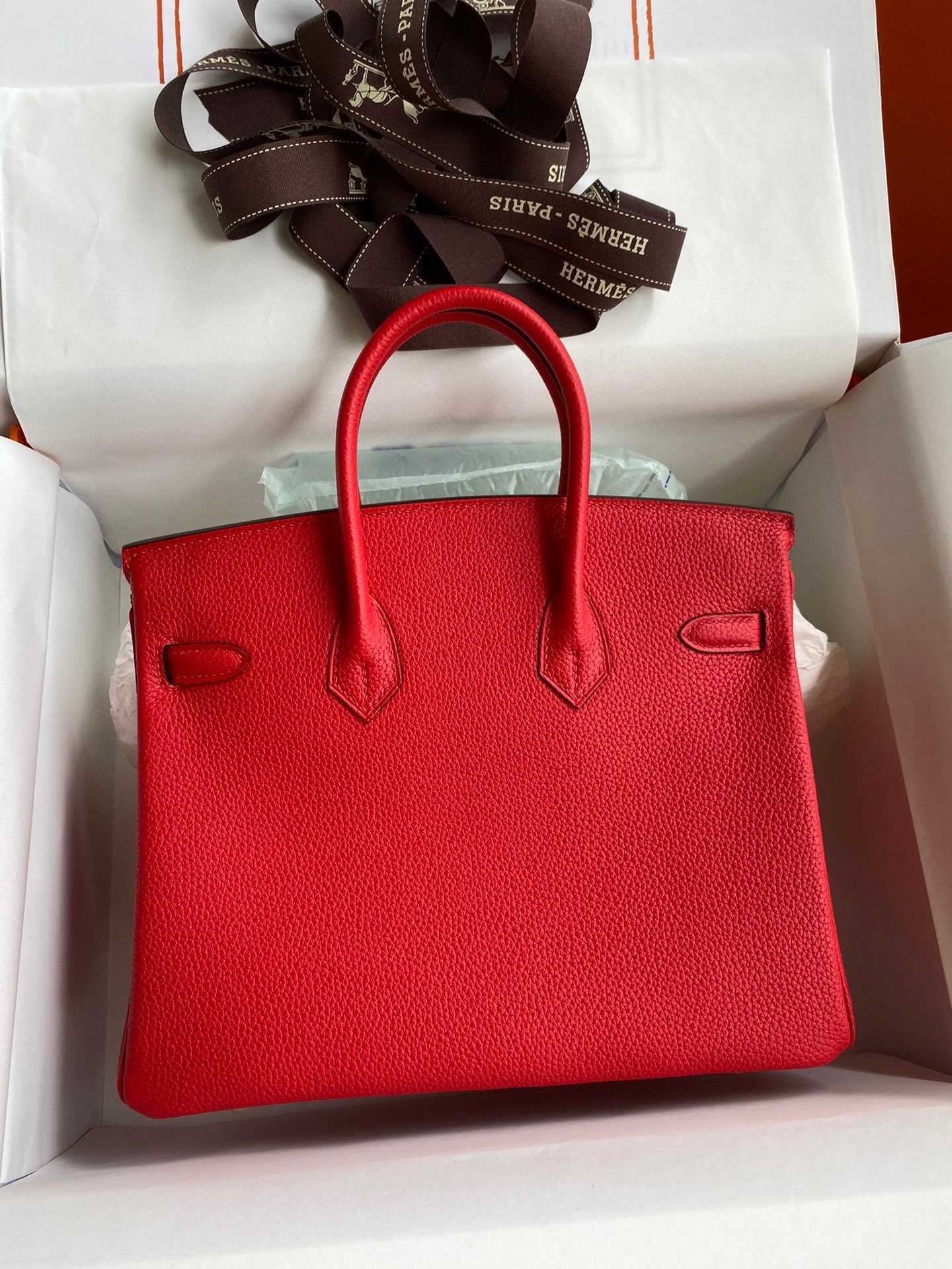 Fake Hermès Birkin Red Togo Gold - Image 8