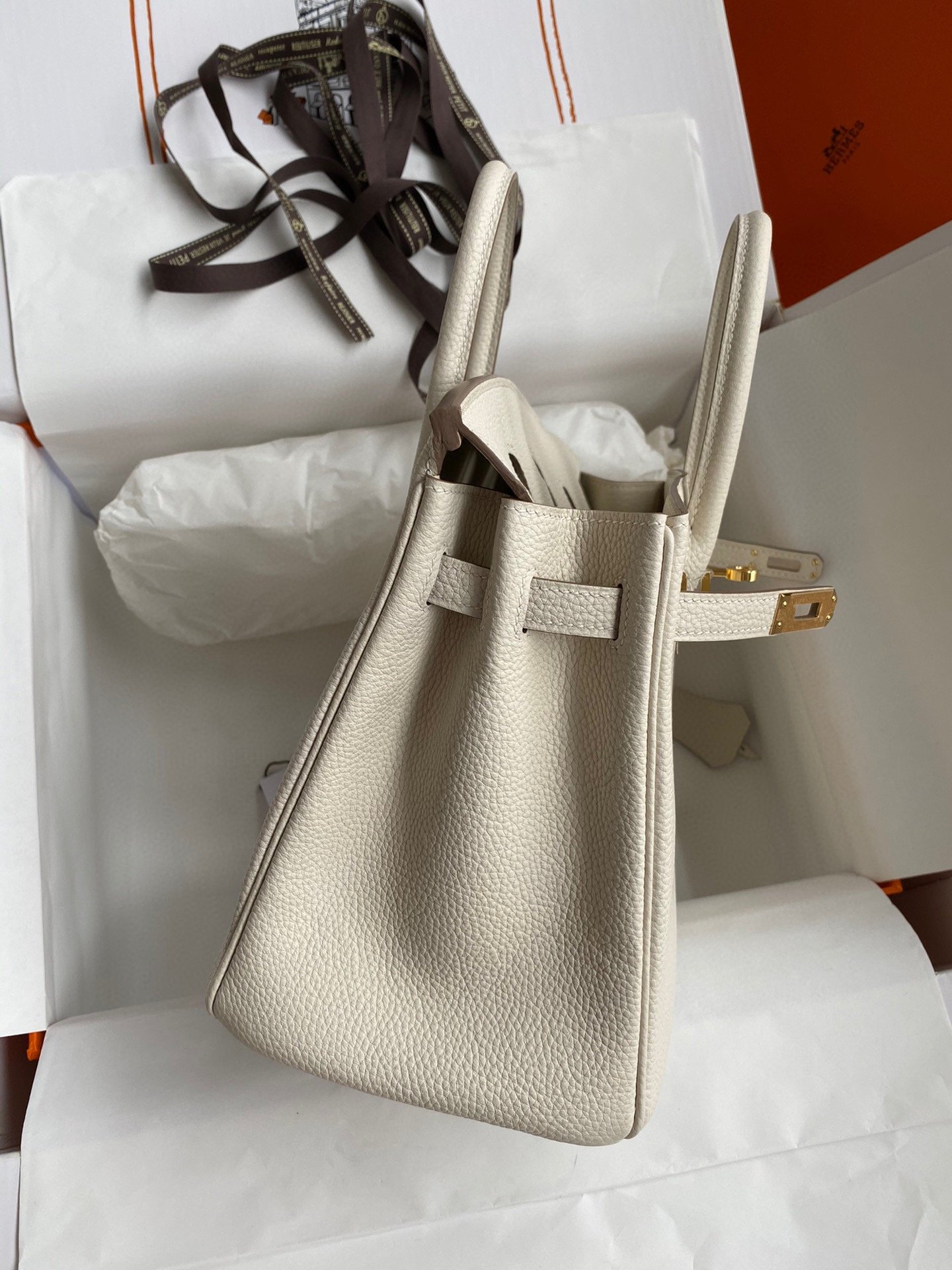 Fake Hermès Birkin White Togo Gold - Image 2