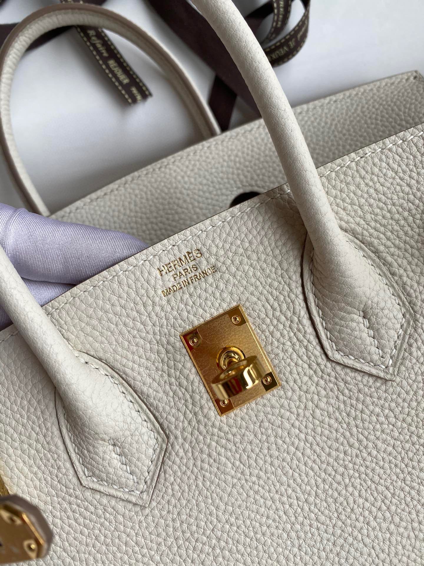 Fake Hermès Birkin White Togo Gold - Image 4
