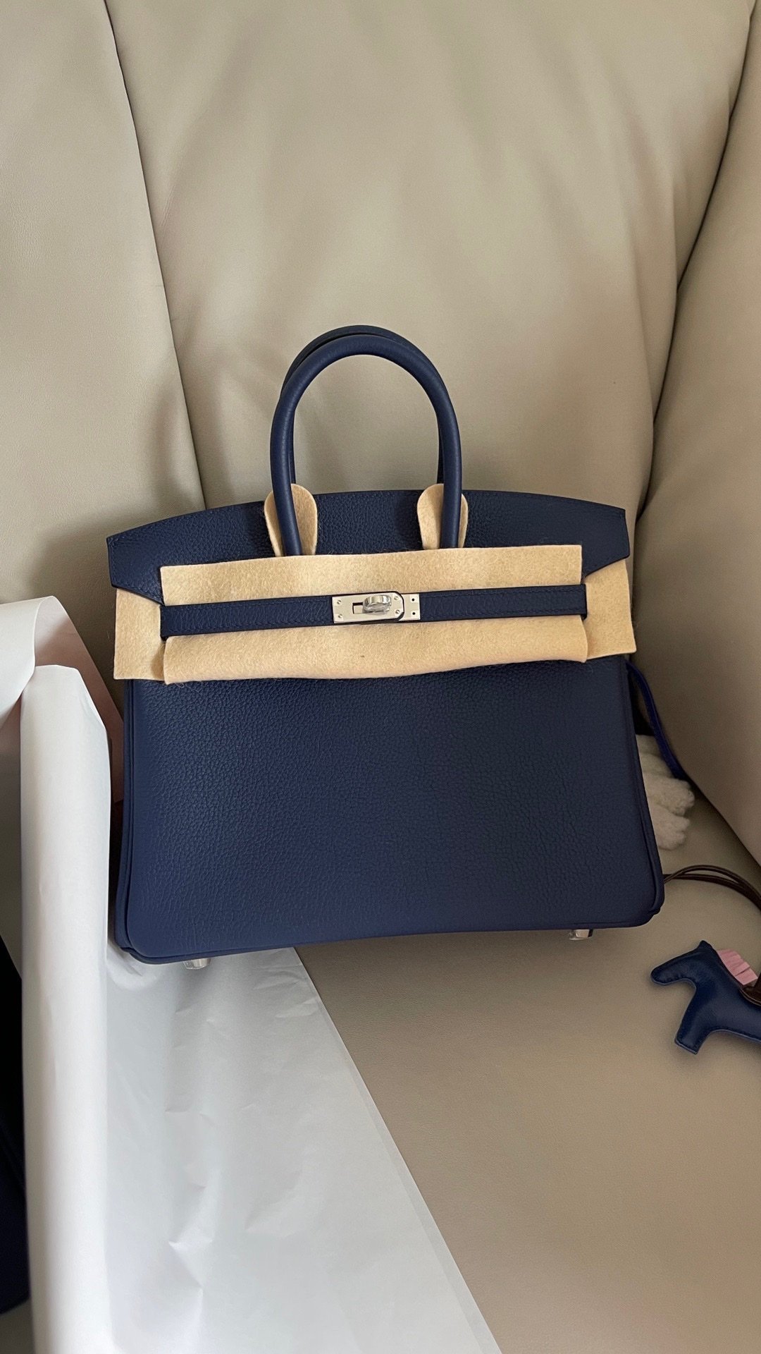 Fake Hermès Birkin Sapphire Blue Togo - Image 3