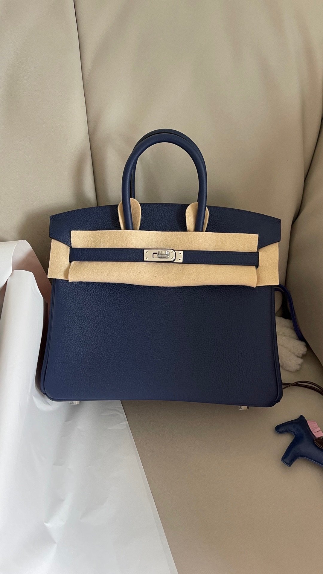 Fake Hermès Birkin Sapphire Blue Togo - Image 6