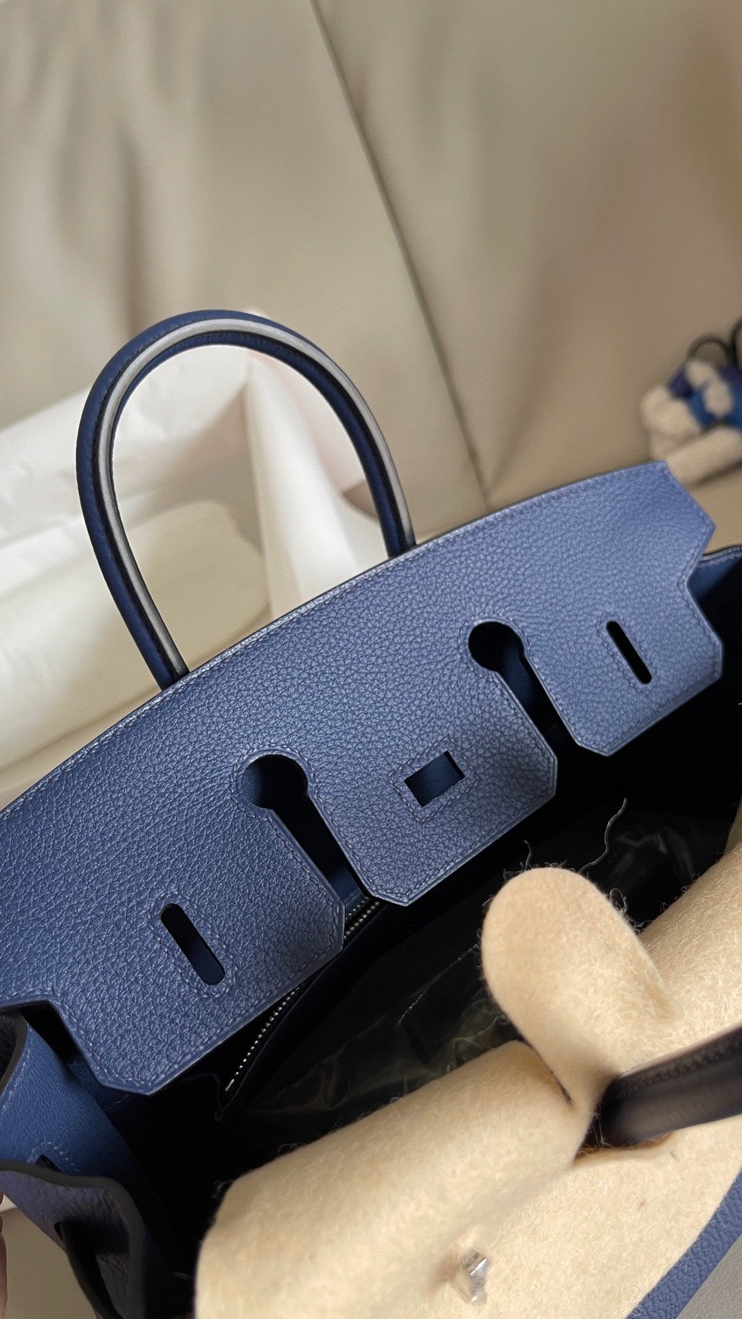 Fake Hermès Birkin Sapphire Blue Togo - Image 9