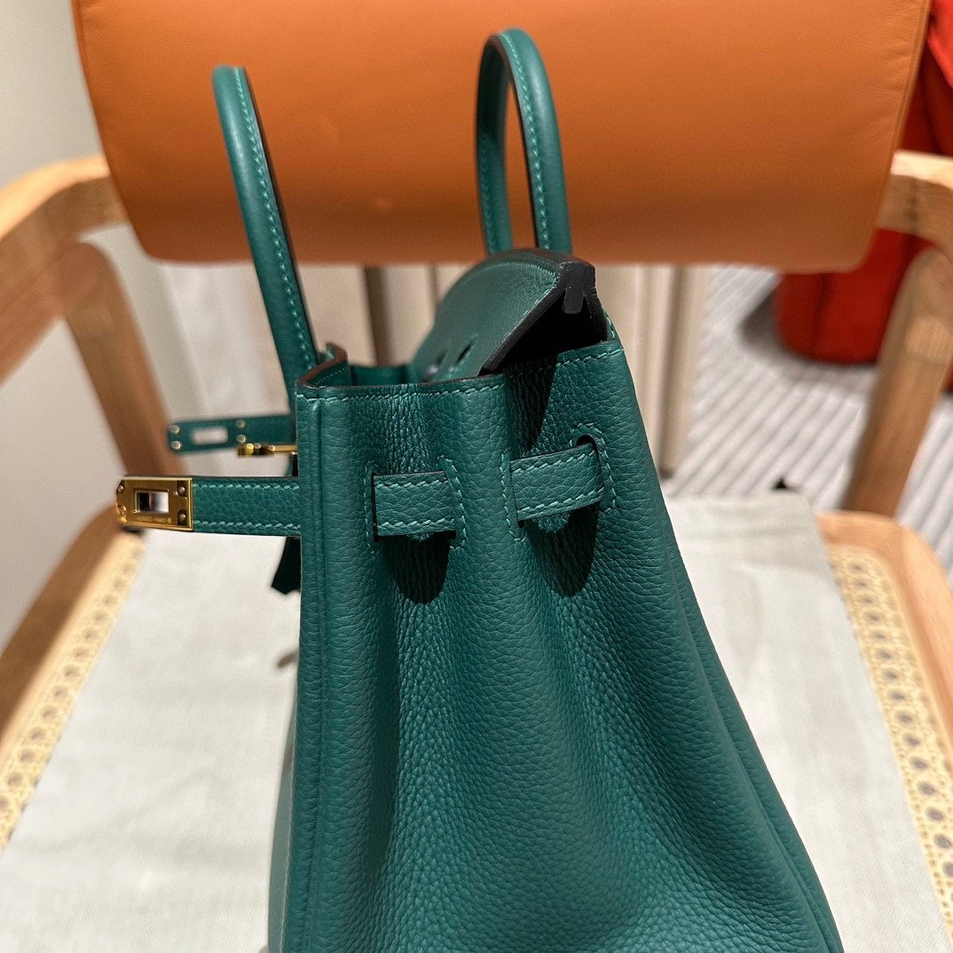 Fake Hermès Birkin Peacock Green Togo - Image 6