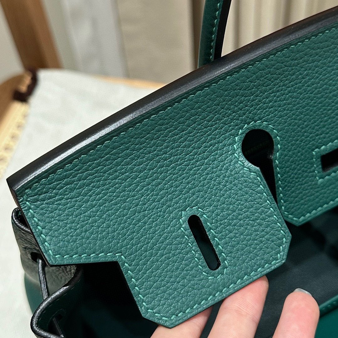 Fake Hermès Birkin Peacock Green Togo - Image 3