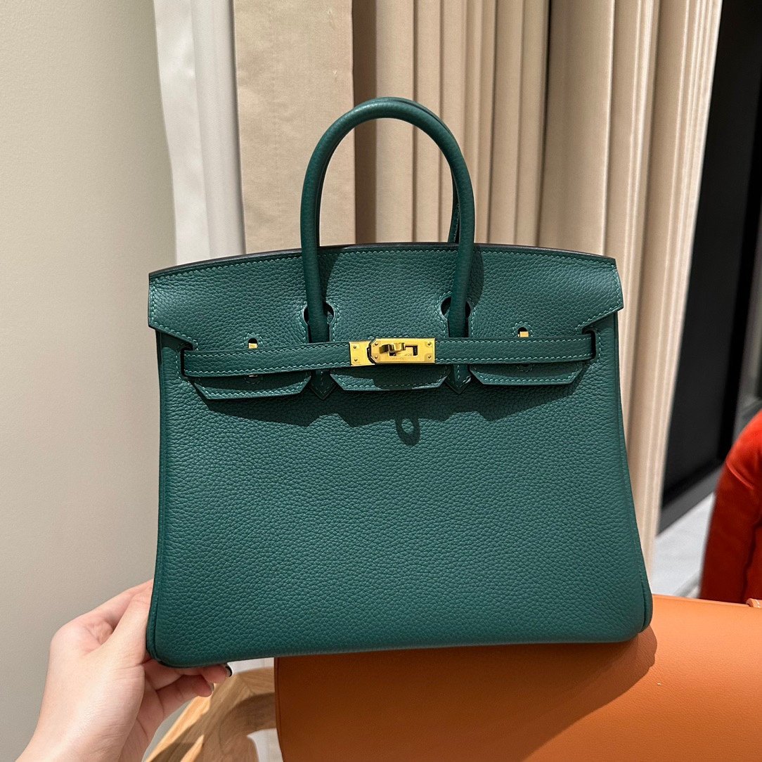 Fake Hermès Birkin Peacock Green Togo - Image 8