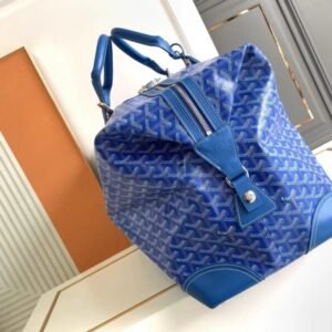 Alternative view of Fake Goyard Bowling 55 Bag Blue