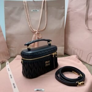 Alternative view of Fake Miu Miu Cosmetic Bag Black
