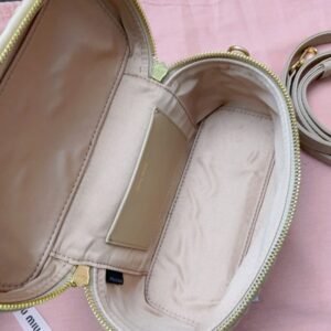 Alternative view of Fake Miu Miu Cosmetic Bag Milk Tea